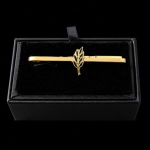 Prendedor de Gravatas Acácia com Dourado (sem estojo)