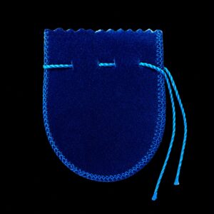 Bolsa de Veludo Para Mimos Azul